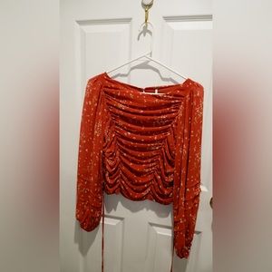 Free People Against All Odds Printed Top